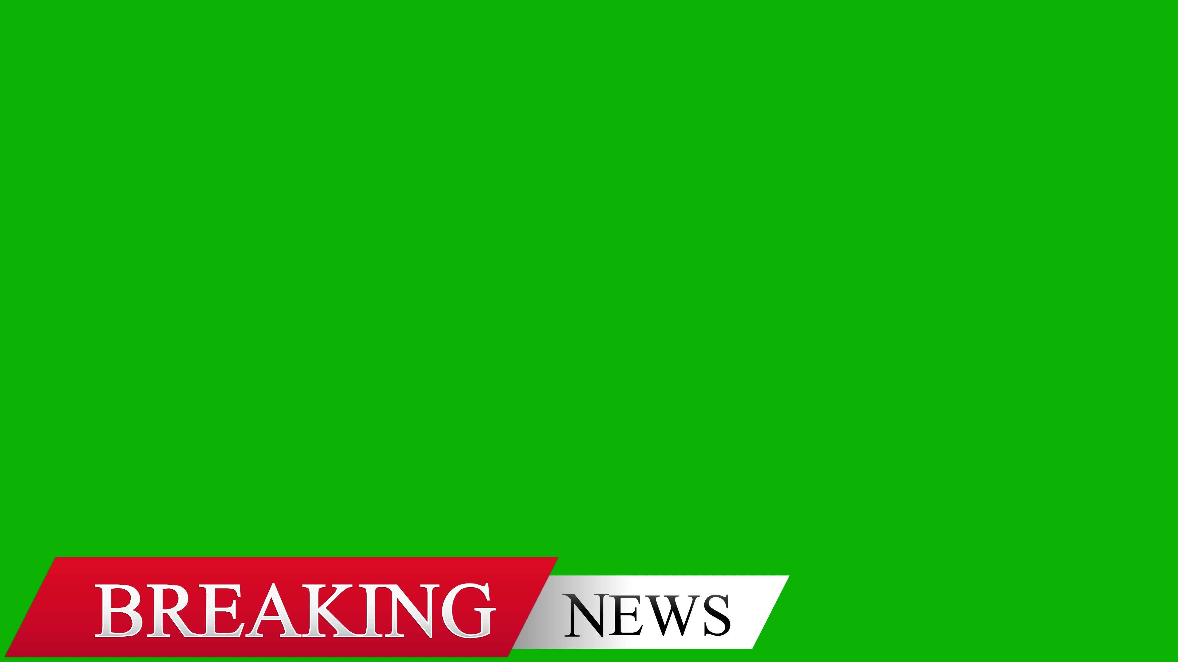 green breaking news background