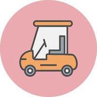 Golf Cart Vector Icon