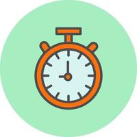 icono de vector de reloj de parada