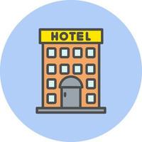 icono de vector de hotel