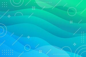 Abstract Blue Green Gradient Background vector