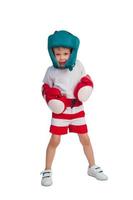 Boy in boxing outfit photo