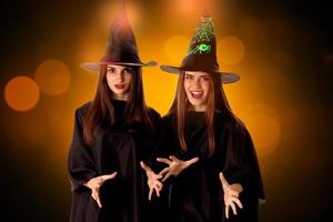 charming women in halloween style photo