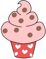 cute cartoon valentine day element icecream png