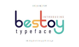 Best toy modern abstract digital alphabet font. Minimal technology typography. Creative urban sport fashion futuristic font numbers vector