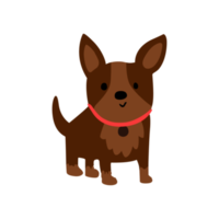 Cartoon dog child isolated on png transparent background