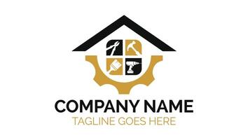 Home Property Renovations Creative Minimalist Monogram Logo vector