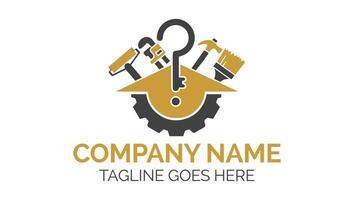 Home Property Or Commercial Renovations Modern Logo Template vector