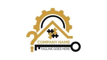Home and Property Renovations Creative Minimal Logo vector
