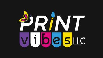 Print Vibes Modern Creative Painitng Company Logo vector