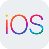 iOS OS logo. Top operating system signs. png