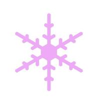 Vector  snowflake  icon.  illustration for web