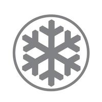 icono de copo de nieve vectorial. ilustración para web vector