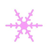 Vector  snowflake  icon.  illustration for web