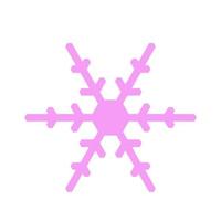 Vector  snowflake  icon.  illustration for web