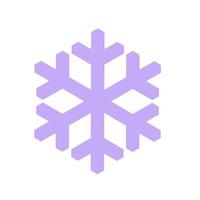 icono de copo de nieve vectorial. ilustración para web vector