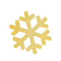 icono de copo de nieve vectorial. ilustración para web vector