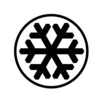 icono de copo de nieve vectorial. ilustración para web vector