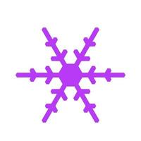 icono de copo de nieve vectorial. ilustración para web vector