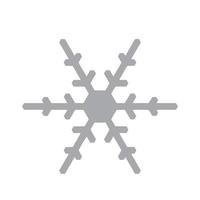 icono de copo de nieve vectorial. ilustración para web vector