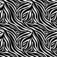 Vector animal print. Zebra ornament. Seamless pattern