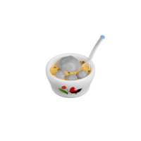 illustration 3d de bakso png