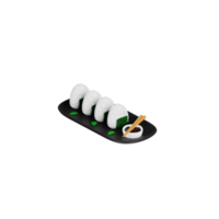 ilustração 3d onigiri png