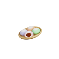 ilustração de mochi 3d png