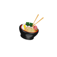 3d Ramen illustration png