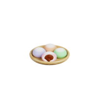 3d mochi illustrazione png