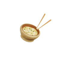 Ilustración de miso 3d png