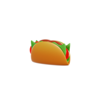 taco 3d illustrazione png