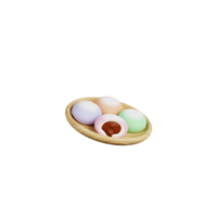 ilustração de mochi 3d png