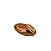 3d dorayaki illustratie png