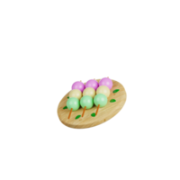 ilustração 3d dango png