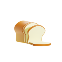 Brot 3D-Darstellung png