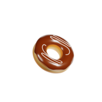 Chocolate Donut 3d Illustration