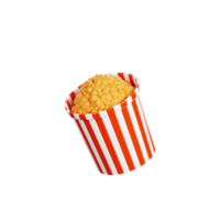 popcorn 3d illustratie png