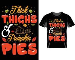 Thanksgiving Fall t shirt design vector