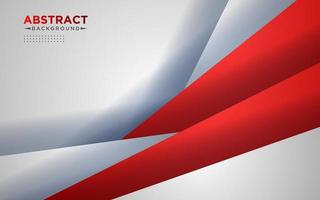 Abstract red and white triangle overlapping layers geometric background a combination. eps10 vector