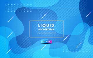 Abstract blue liquid color background. Dynamic texture geometric element design with dots decoration. eps10 vector