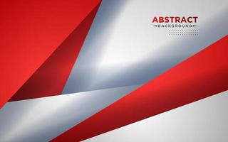 Abstract red and white triangle overlapping layers geometric background a combination. eps10 vector