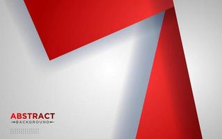 Abstract red and white triangle overlapping layers geometric background a combination. eps10 vector