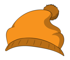 gorras de toque de sombrero de frijol naranja