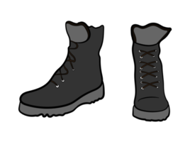 Black Boots Footwear Shoes png