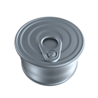 3d rendering of tin can object png