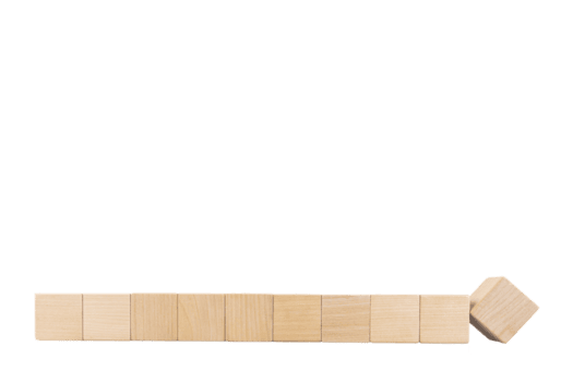 dez cubos de madeira. fundo transparente. png. copie o espaço. png