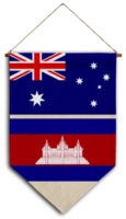 bandera relación país colgando tela viaje inmigración consultoría visa transparente australia camboya png