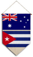 bandeira relação país pendurado tecido viagem consultoria de imigração visto transparente austrália cuba png
