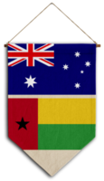 bandeira relação país pendurado tecido viagem consultoria de imigração visto transparente austrália guiné bissau png